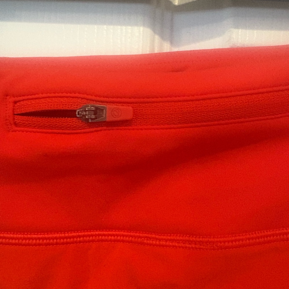CRZ YOGA Women's Bright Red Athletic Shorts - Picture 5 of 6